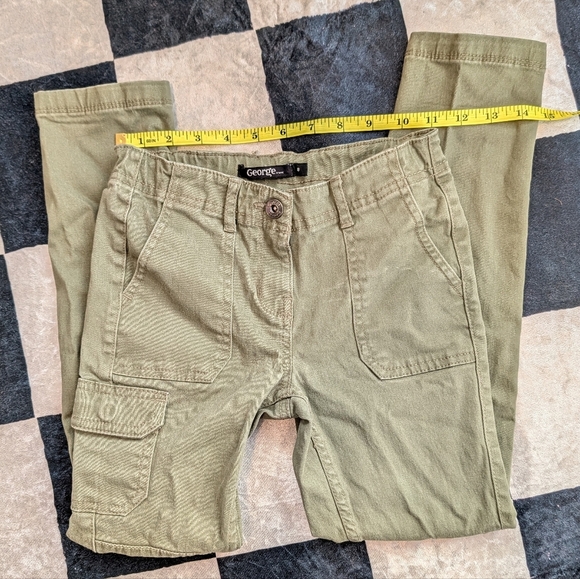 Kids Army Green Cargo Pants - Picture 1 of 2